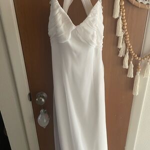 Moonlight Bridal White Backless Dress, pre dry cleaned, bought at a antique shop